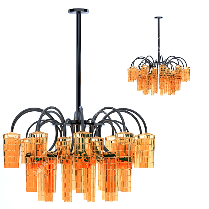 2015 Light Fixture: Sleek Design, Multiple Formats 3D model image 1