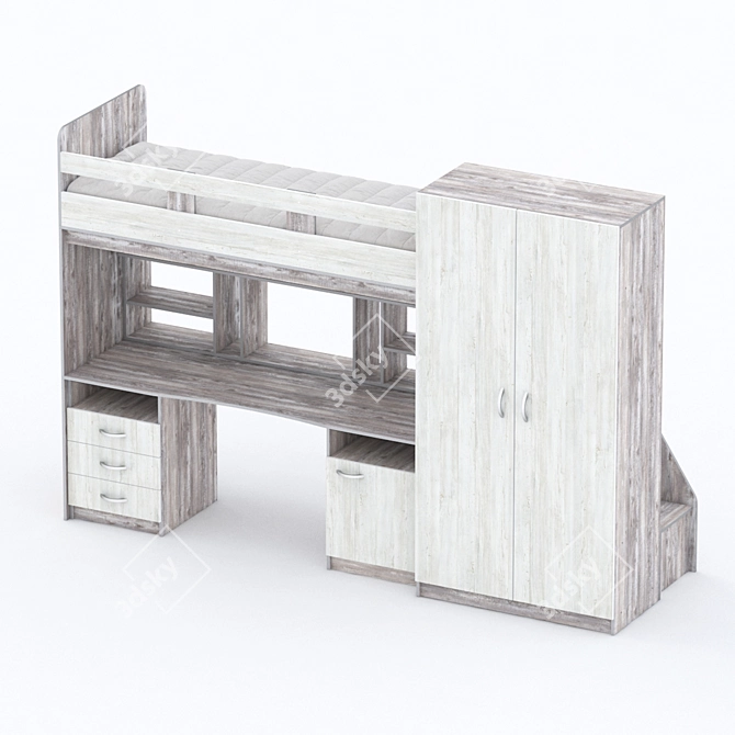 Yuta Kids Furniture Set 3D model image 4