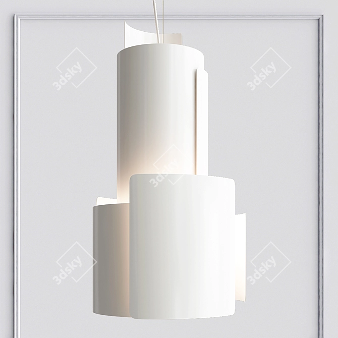 Modern LED Pendant Lamp 3D model image 2