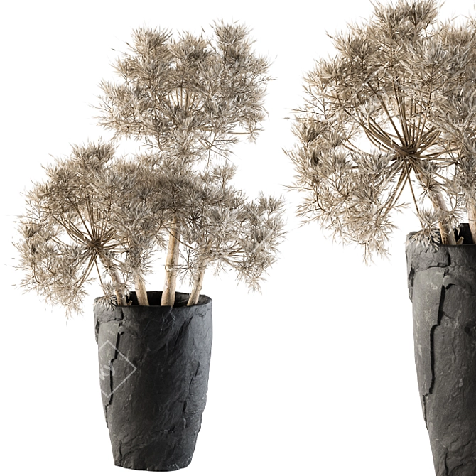 Natural Greenery: Dry Plants 32 3D model image 1