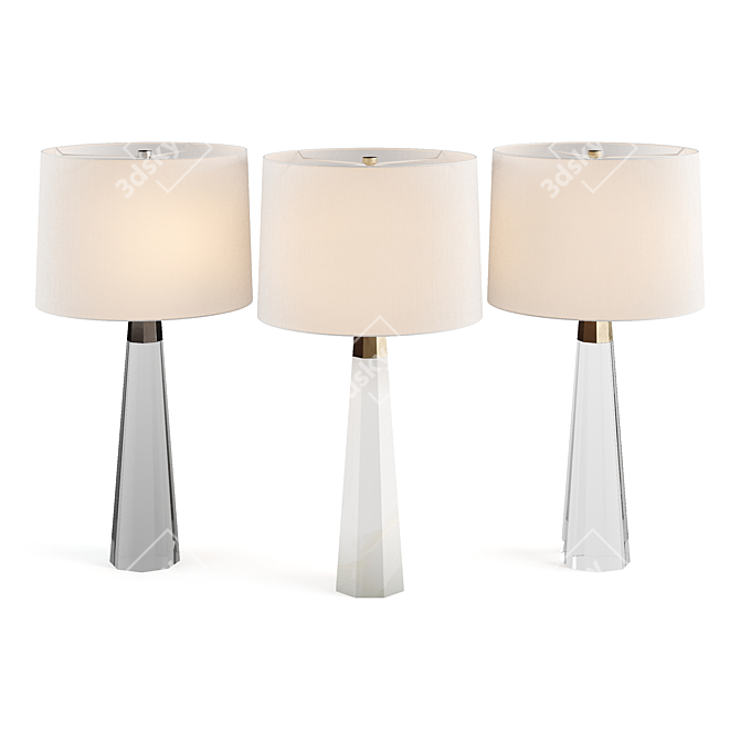 Sleek & Elegant Olsen Table Lamp 3D model image 1