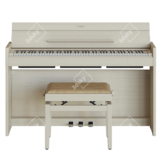 Compact and Stylish Yamaha YDP S-34 3D model image 2