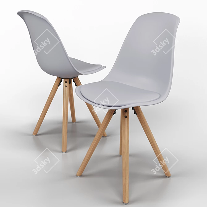 Modern Lars Chair 3D model image 3