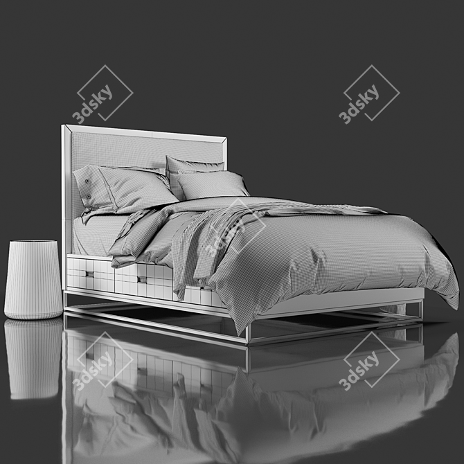 Avalon Storage Bed: Stylish and Functional 3D model image 5