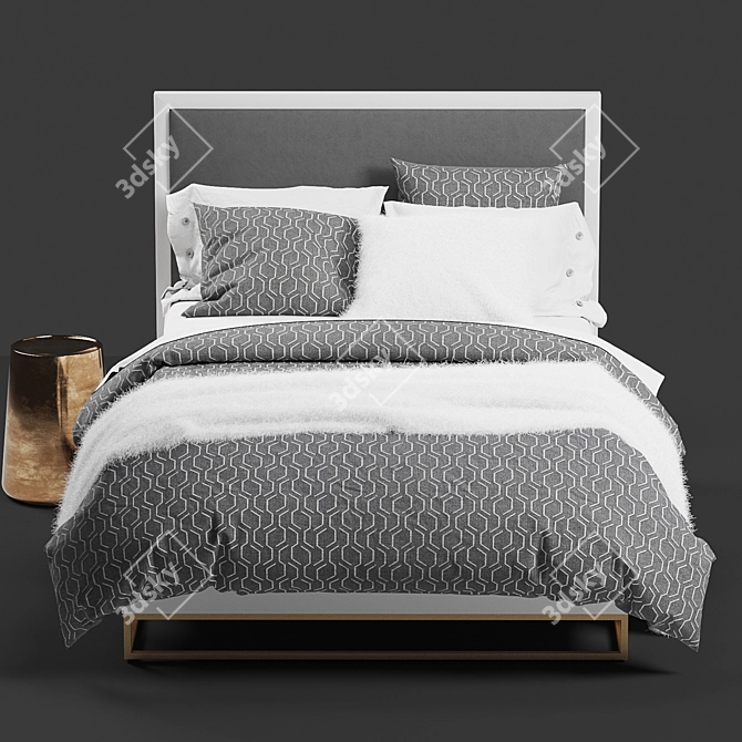 Avalon Storage Bed: Stylish and Functional 3D model image 8