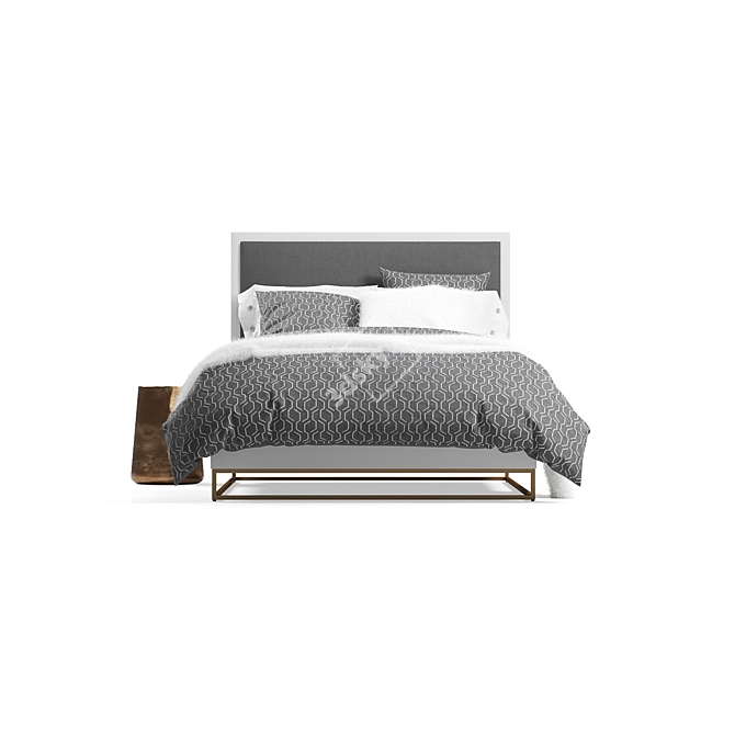 Avalon Storage Bed: Stylish and Functional 3D model image 13