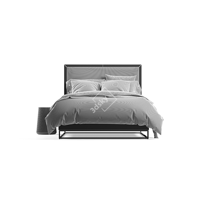 Avalon Storage Bed: Stylish and Functional 3D model image 14