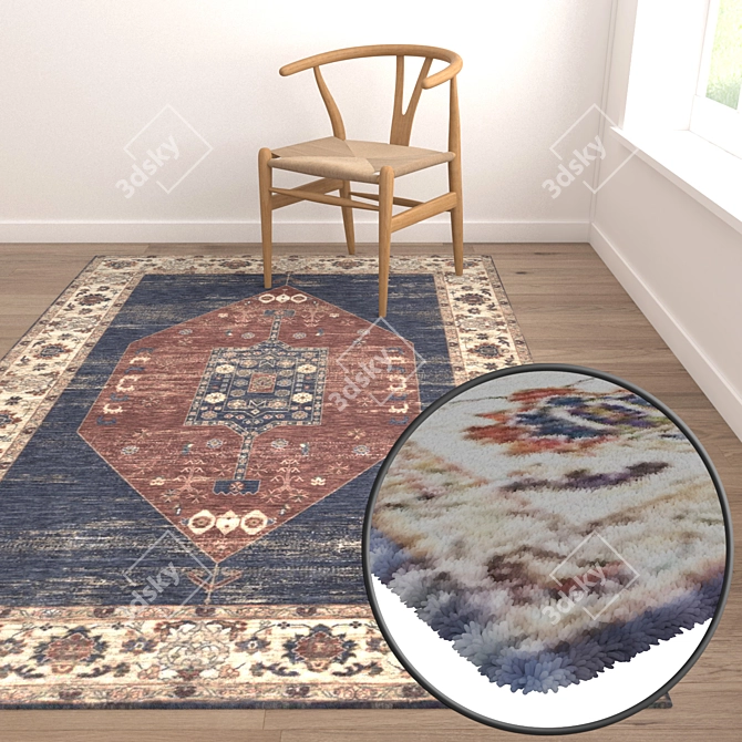 Versatile Carpet Set | High-Quality Textures 3D model image 5