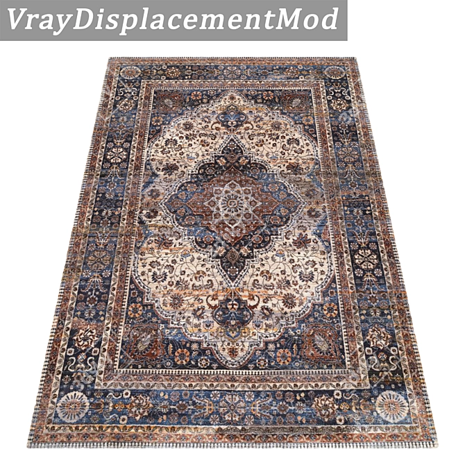 Title: Luxury Rug Set - Versatile Textures 3D model image 3