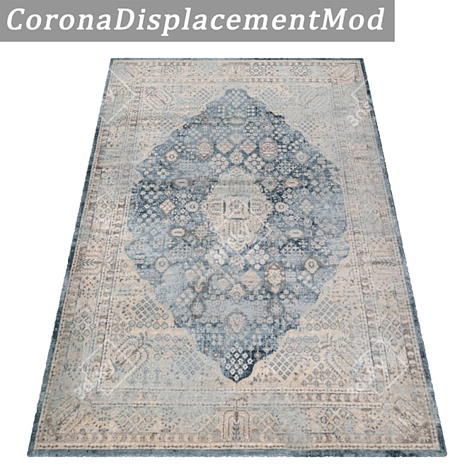 Title: Luxury Rug Set - Versatile Textures 3D model image 4