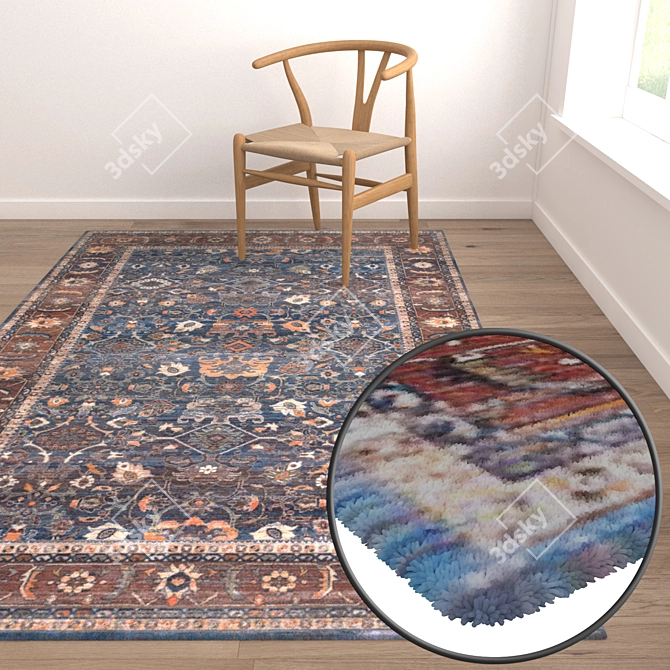 High-Quality Carpet Set for 3D Rendering 3D model image 5