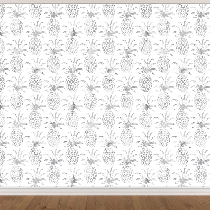 Seamless Wallpaper Set: 3 Textured Options 3D model image 2