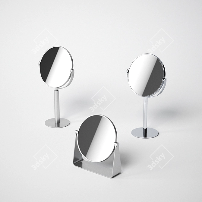 Glamorous Zack Cosmetic Mirror Set 3D model image 1