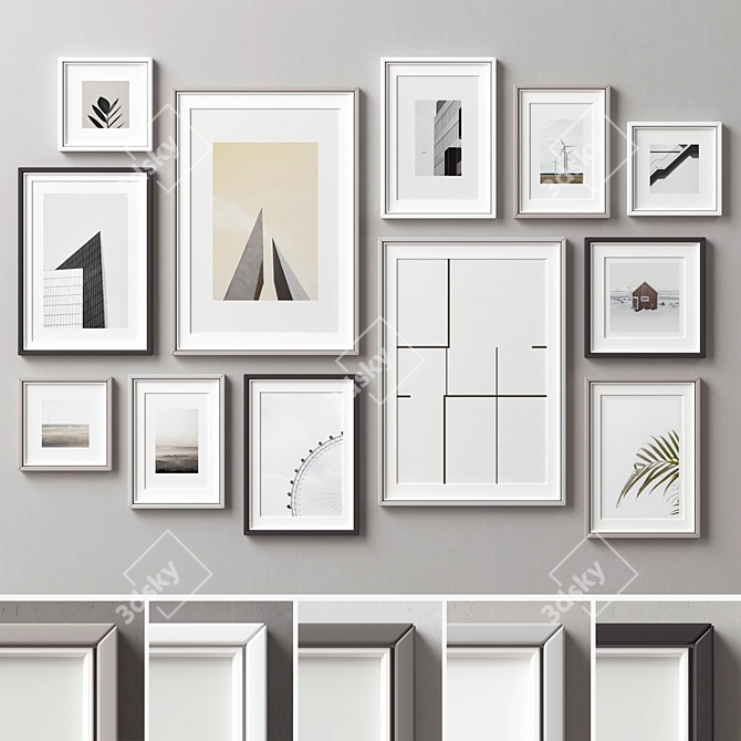 Versatile Frame Set, 12 Pieces 3D model image 1