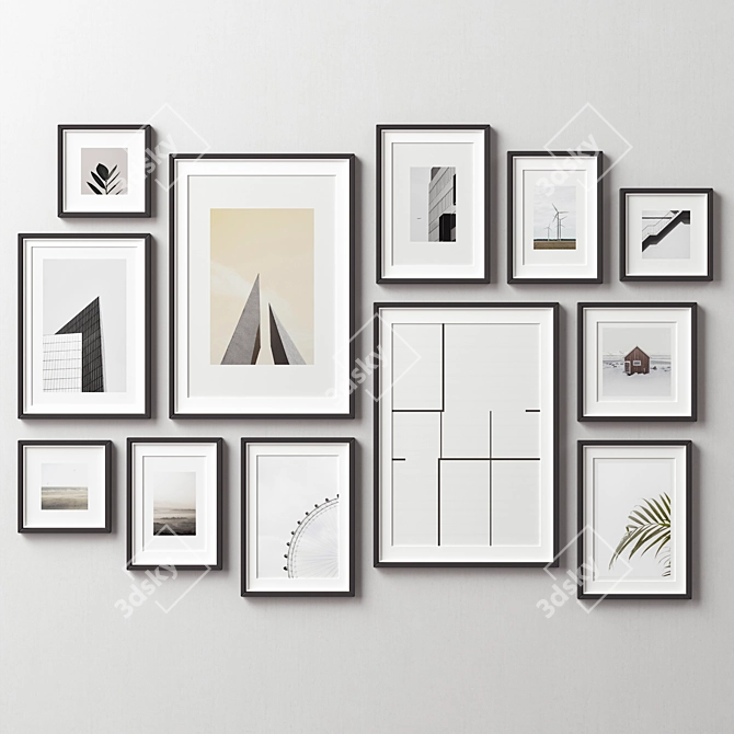 Versatile Frame Set, 12 Pieces 3D model image 2