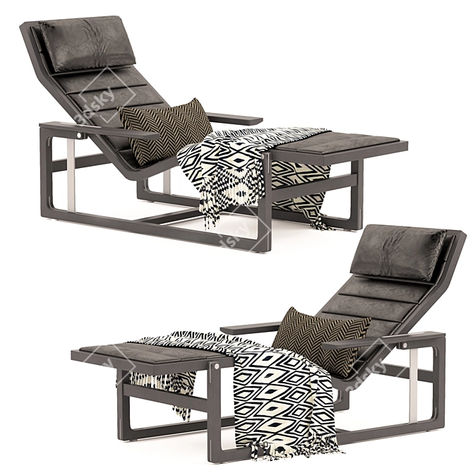 Byron Lounge Chair: Unmatched Comfort & Elegance 3D model image 1