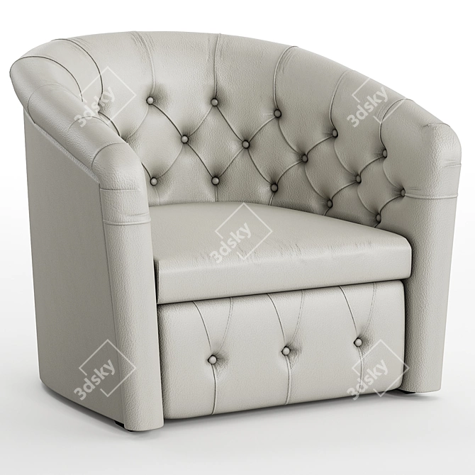 Ginger Luxury Armchair: Italian Elegance 3D model image 2