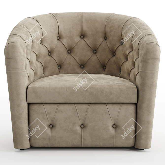 Ginger Luxury Armchair: Italian Elegance 3D model image 3