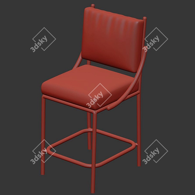 Elegant Soane Opera Counter Stool 3D model image 2