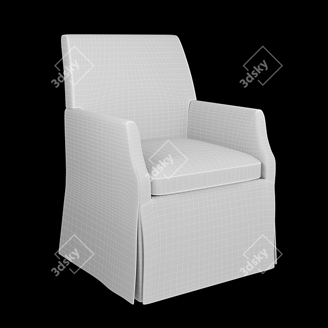 Ergonomic Alicia Game Chair 3D model image 2