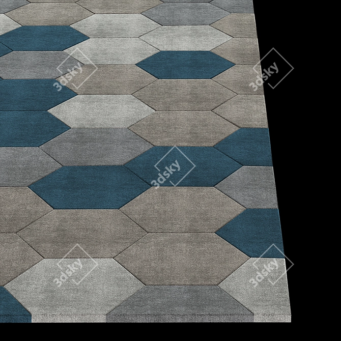 Versatile 5x7 ft Carpet 3D model image 3