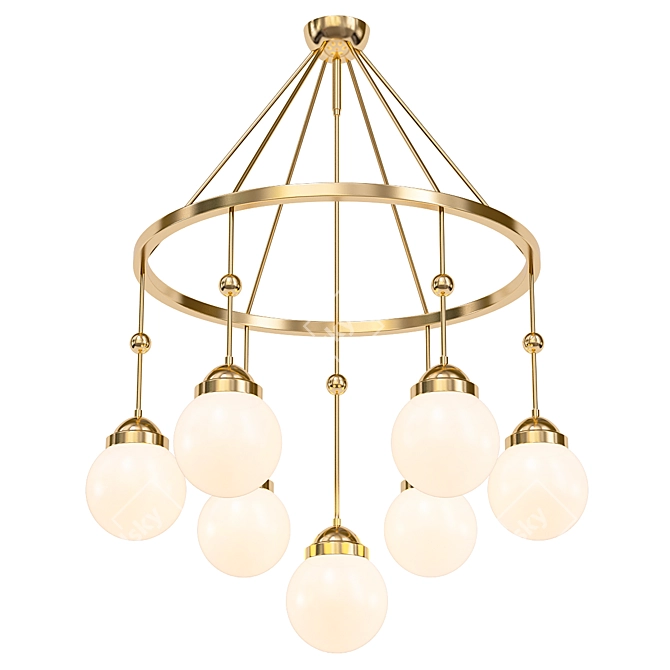 Brioni Chandelier: Timeless Elegance 3D model image 1