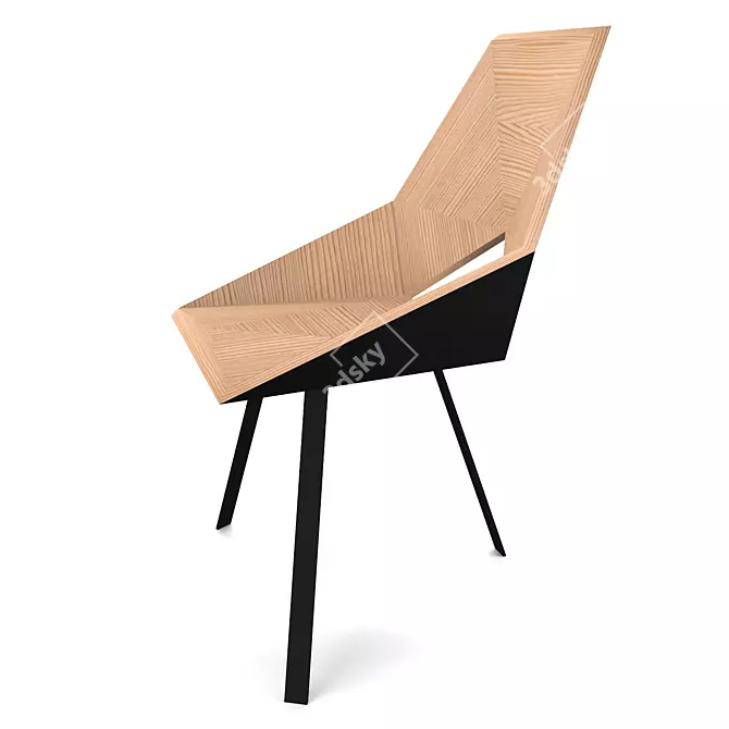 ErgoWood Los Angeles Chair 3D model image 2