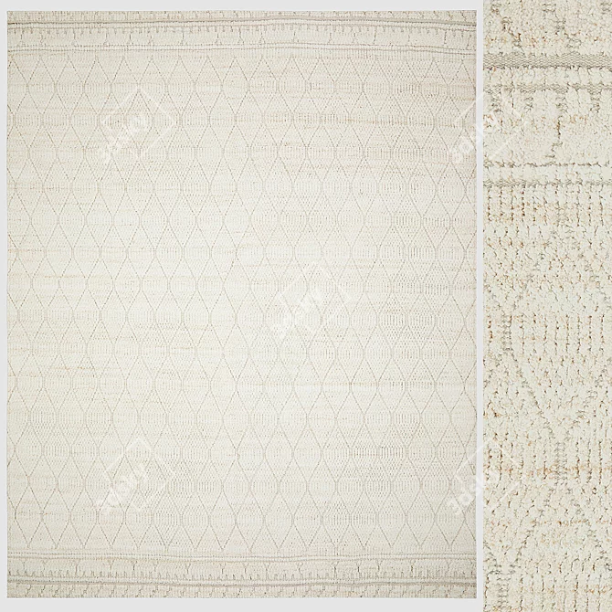 Elegant Whitehaven Rug: Stylish and Versatile 3D model image 1