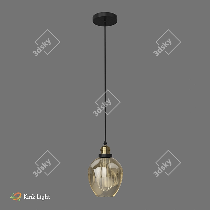 Scandinavian Style Suspension Light | 150cm Height | E27 1*40w 3D model image 2