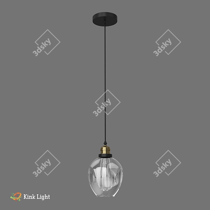 Scandinavian Style Suspension Light | 150cm Height | E27 1*40w 3D model image 3