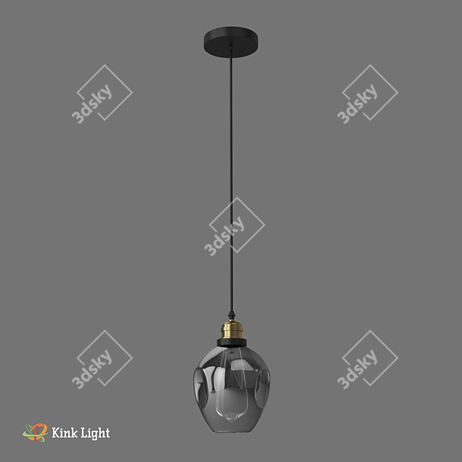 Scandinavian Style Suspension Light | 150cm Height | E27 1*40w 3D model image 4