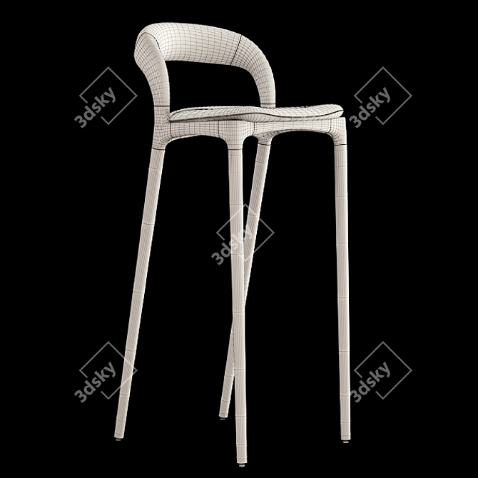 Artisan Neva Light Bar Chair 3D model image 5