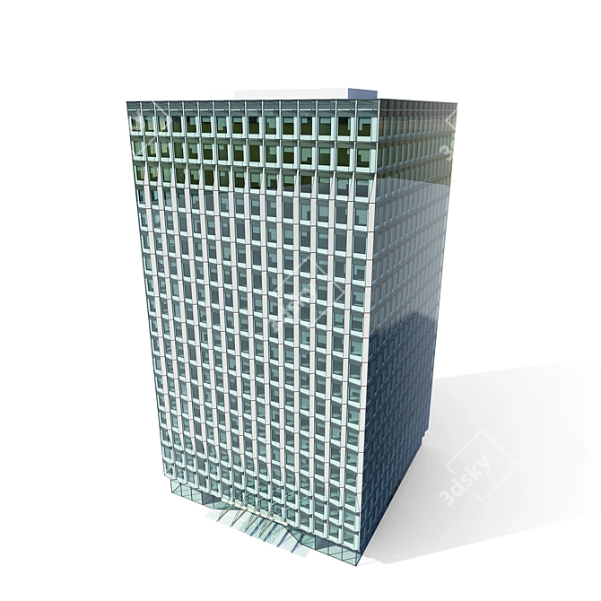 Sleek Office Building 3D model image 3