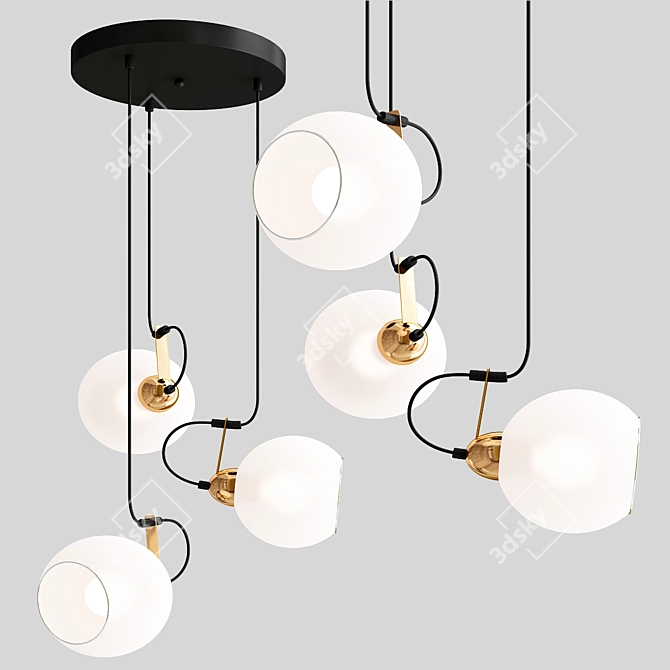 Eurosvet Bounce Pendant - Modern Lighting at Its Best 3D model image 1