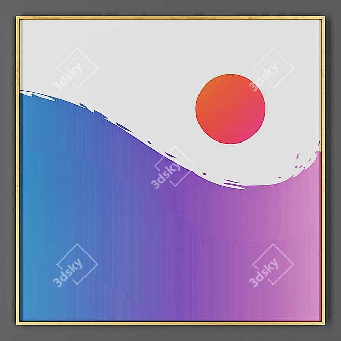 Elegant Frame for Art 3D model image 1