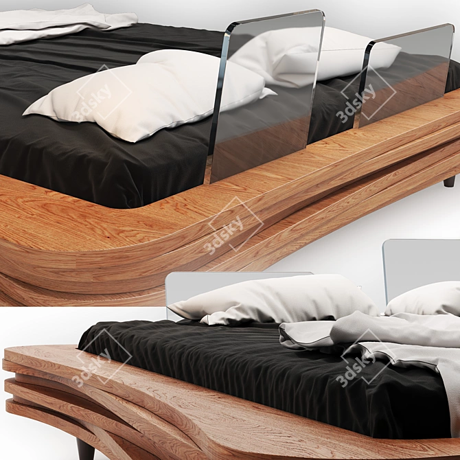 Gie-el Modern Bed 3D model image 3