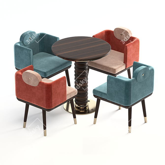 Mezzo Ashby-Gordon: 3Dmax Vray Render Furniture 3D model image 2