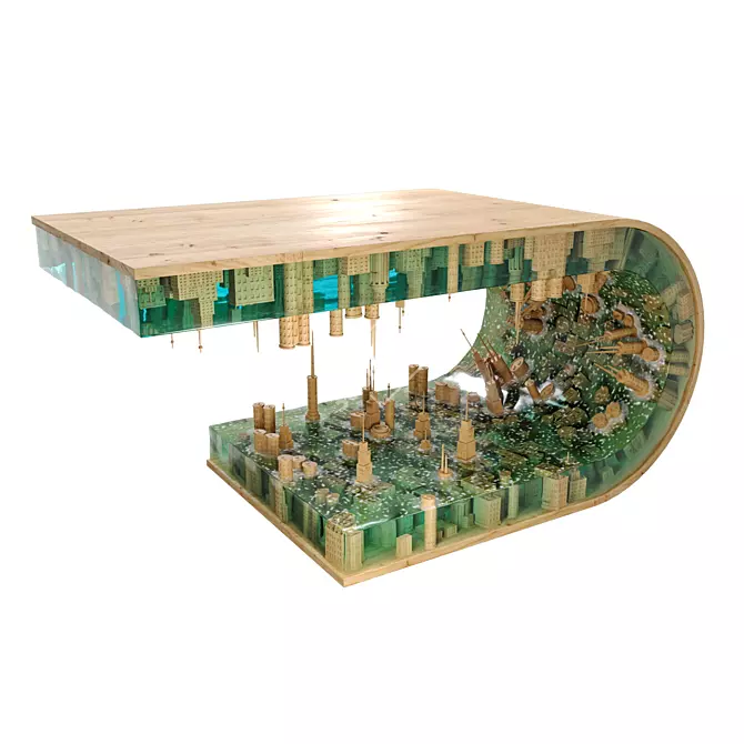 Cityscape Coffee Table 3D model image 3