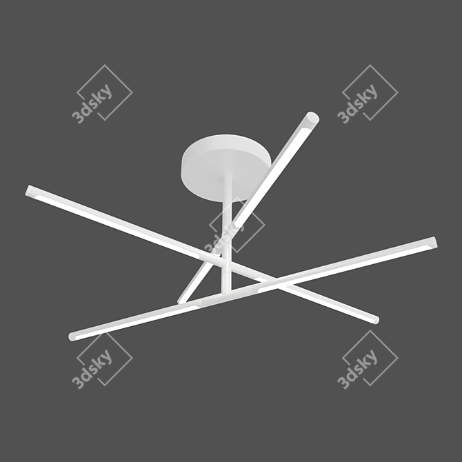 Adjustable Directional Ceiling Light 3D model image 1