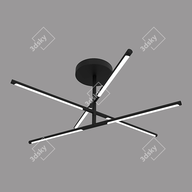 Adjustable Directional Ceiling Light 3D model image 2