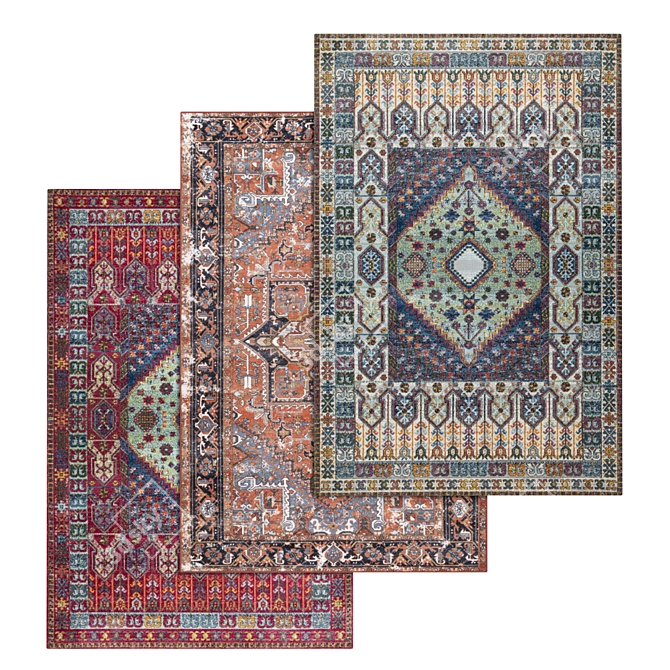 Versatile High-Quality Carpet Set 3D model image 1