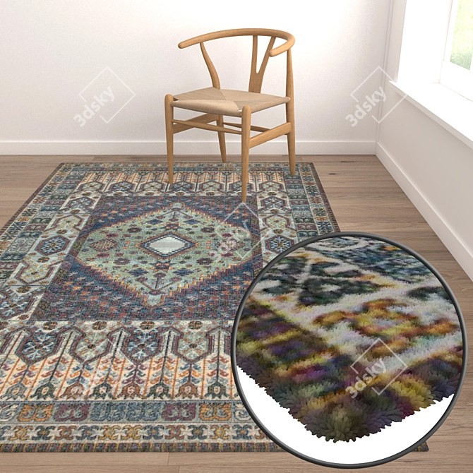 Versatile High-Quality Carpet Set 3D model image 5