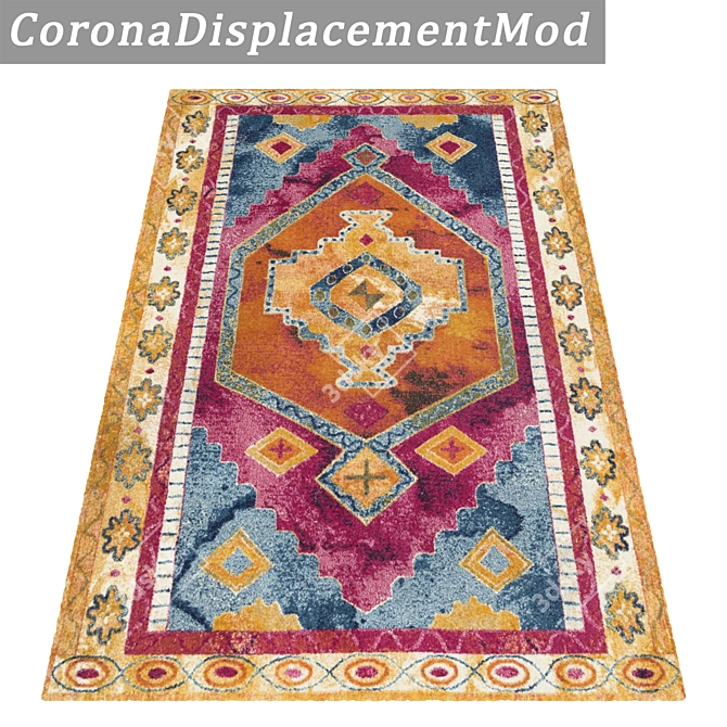 Luxury Carpet Set: High-Quality Textures & Multiple Variants 3D model image 4