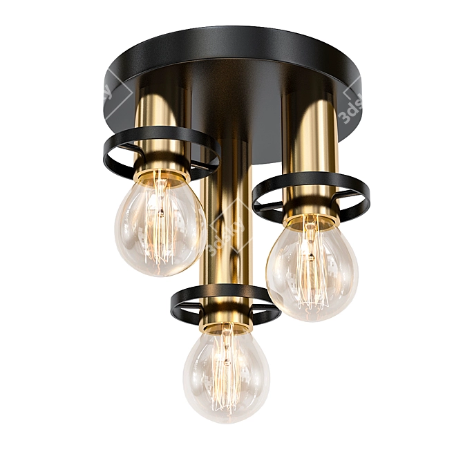 Elegant Lucide Anaka Chandelier 3D model image 1