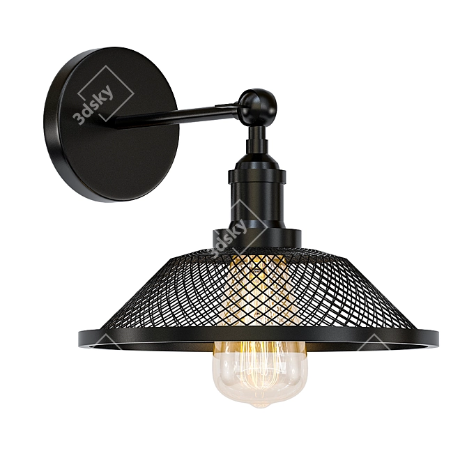  Industrial Mesh Dome Ceiling Light 3D model image 1