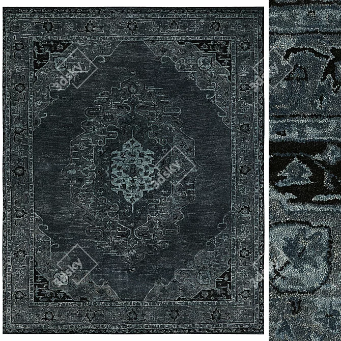 Elegant Gresham Rug: Luxurious and Versatile 3D model image 1