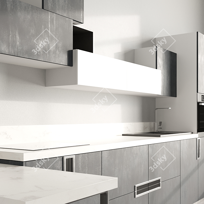 Modern Kitchen Marya Spark 2: Stylish and Functional 3D model image 3