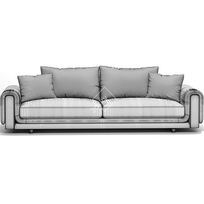 Modern Roche Bobois Underline Sofa 3D model image 4