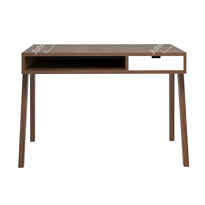 Sleek and Minimal Linea Desk 3D model image 2