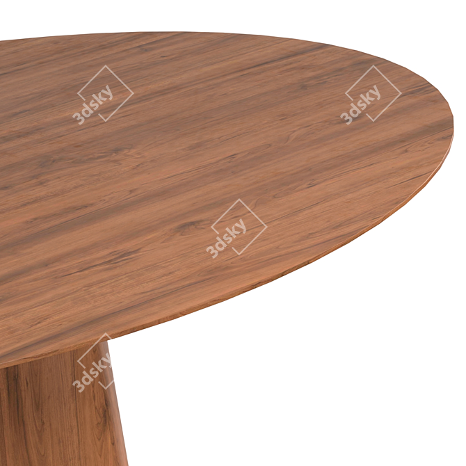 Otago Oval Dining Table: Sleek & Stylish 3D model image 3